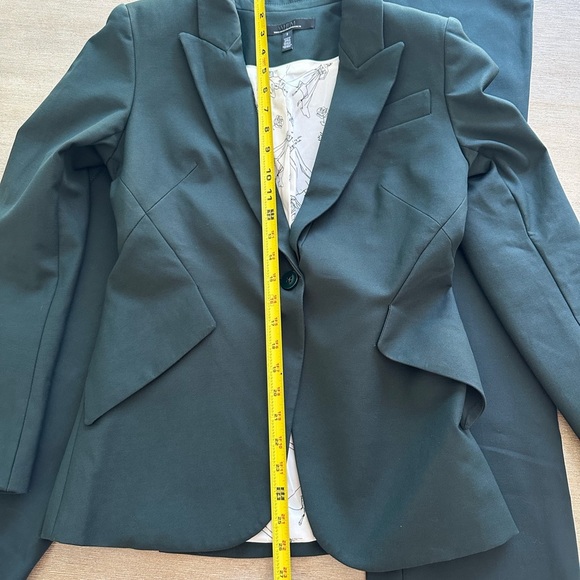 White House Black Market Women's Blazer spruce 2 EUC - Picture 8 of 8